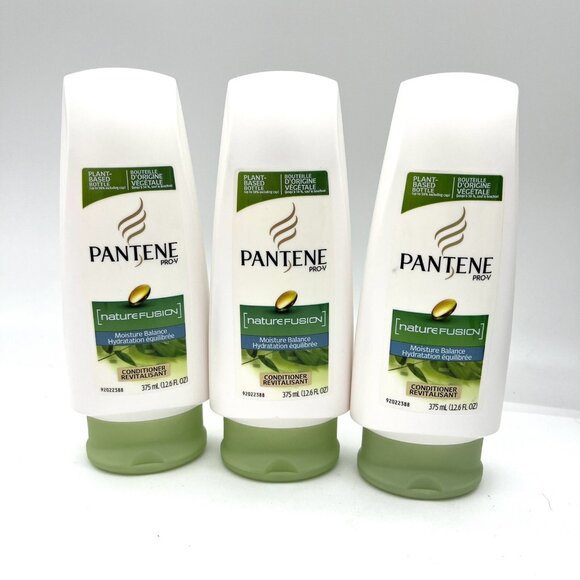 3X Pantene PRO-V Conditioner Nature Fusion Moisture Balance 12.6 Oz New